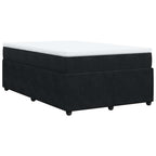 Boxspringbett mit Matratze Schwarz 120x200 cm Samt