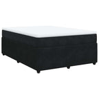 Boxspringbett mit Matratze Schwarz 140x190 cm Samt