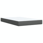 Boxspringbett mit Matratze Dunkelgrau 90x190 cm Stoff