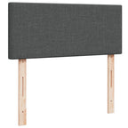 Boxspringbett mit Matratze Dunkelgrau 120x200 cm Stoff
