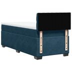 Boxspringbett mit Matratze Dunkelblau 80x200 cm Samt