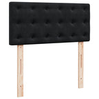 Boxspringbett mit Matratze Schwarz 80x200 cm Samt