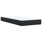 Boxspringbett mit Matratze Schwarz 90x200 cm Samt