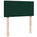 Boxspringbett mit Matratze Dunkelgrün 100x200 cm Samt