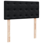 Boxspringbett mit Matratze Schwarz 100x200 cm Samt