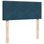 Boxspringbett mit Matratze Dunkelblau 120x200 cm Samt