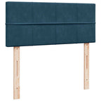 Boxspringbett mit Matratze Dunkelblau 120x200 cm Samt