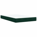 Boxspringbett mit Matratze Dunkelgrün 120x200 cm Samt