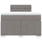 Boxspringbett mit Matratze Taupe 120x190 cm Stoff
