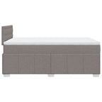 Boxspringbett mit Matratze Taupe 120x190 cm Stoff