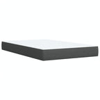 Boxspringbett mit Matratze Dunkelgrau 120x200 cm Stoff