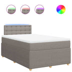 Boxspringbett mit Matratze Taupe 120x190 cm Stoff
