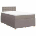 Boxspringbett mit Matratze Taupe 120x190 cm Stoff