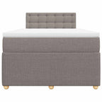 Boxspringbett mit Matratze Taupe 120x190 cm Stoff