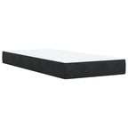 Boxspringbett mit Matratze Schwarz 90x190 cm Samt