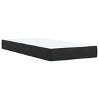 Boxspringbett mit Matratze Schwarz 90x190 cm Samt