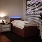 Boxspringbett mit Matratze Rosa 100x200 cm Samt