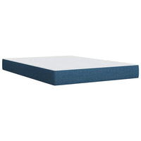 Boxspringbett mit Matratze Blau 140x190 cm Stoff