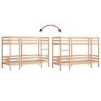 Etagenbett ohne Matratze 90x190 cm Massivholz Kiefer