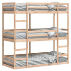 Dreifach-Etagenbett 80x200 cm Massivholz Kiefer