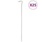 Zeltheringe 25 Stk. 30 cm Ø5 mm Verzinkter Stahl