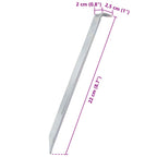 Zeltheringe 24 Stk. 22 cm Ø20 mm Verzinkter Stahl