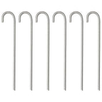 Zeltheringe 6 Stk. 37 cm Ø10 mm Verzinkter Stahl