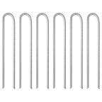 Zeltheringe 6 Stk. U-Form 37 cm Ø10 mm Verzinkter Stahl