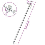 Zeltheringe 24 Stk. 30 cm 8 mm Verzinkter Stahl