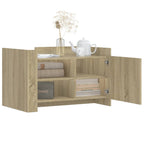 Couchtisch Sonoma-Eiche 80x50x50 cm Holzwerkstoff