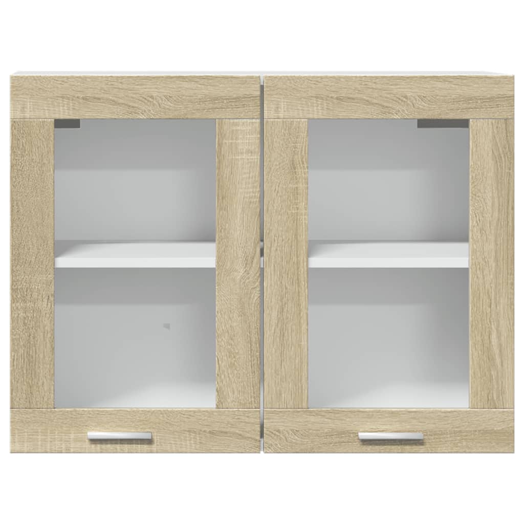 Hängeglasschrank Sonoma-Eiche 80x31x60 cm Holzwerkstoff