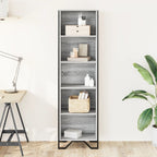 Bücherregal Grau Sonoma 50x31x169 cm Holzwerkstoff