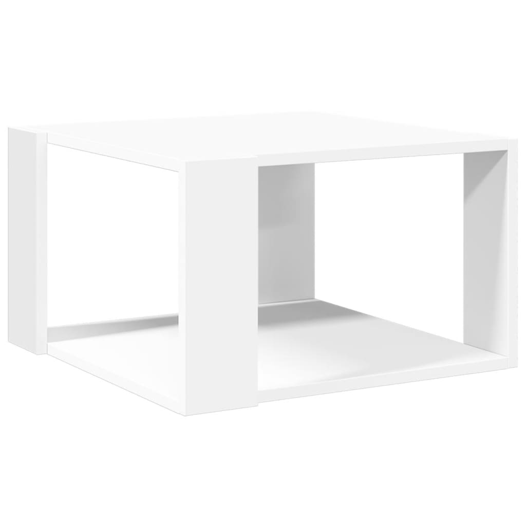 Couchtisch Weiß 51,5 x 51,5 x 30 cm Holzwerkstoff