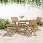 5-tlg. Garten-Essgruppe Massivholz Akazie