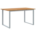 Garten Essgruppe 7 pcs Grau Massivholz Akazie
