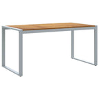 Garten Essgruppe 7 pcs Grau Massivholz Akazie