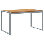 Garten Essgruppe 7 pcs Grau Massivholz Akazie