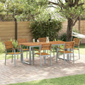 Gartenstuhl 6 pcs Braun 56 x 57 x 87 cm Massivholz Akazie