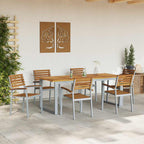 Gartenstuhl 6 pcs Braun 56 x 57 x 87 cm Massivholz Akazie