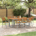 Gartenstuhl 8 pcs Braun 56 x 57 x 87 cm Massivholz Akazie