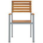 Gartenstuhl 8 pcs Braun 56 x 57 x 87 cm Massivholz Akazie