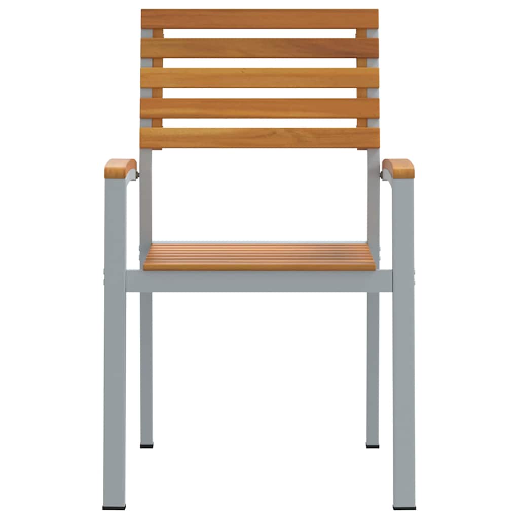 Gartenstuhl 8 pcs Braun 56 x 57 x 87 cm Massivholz Akazie