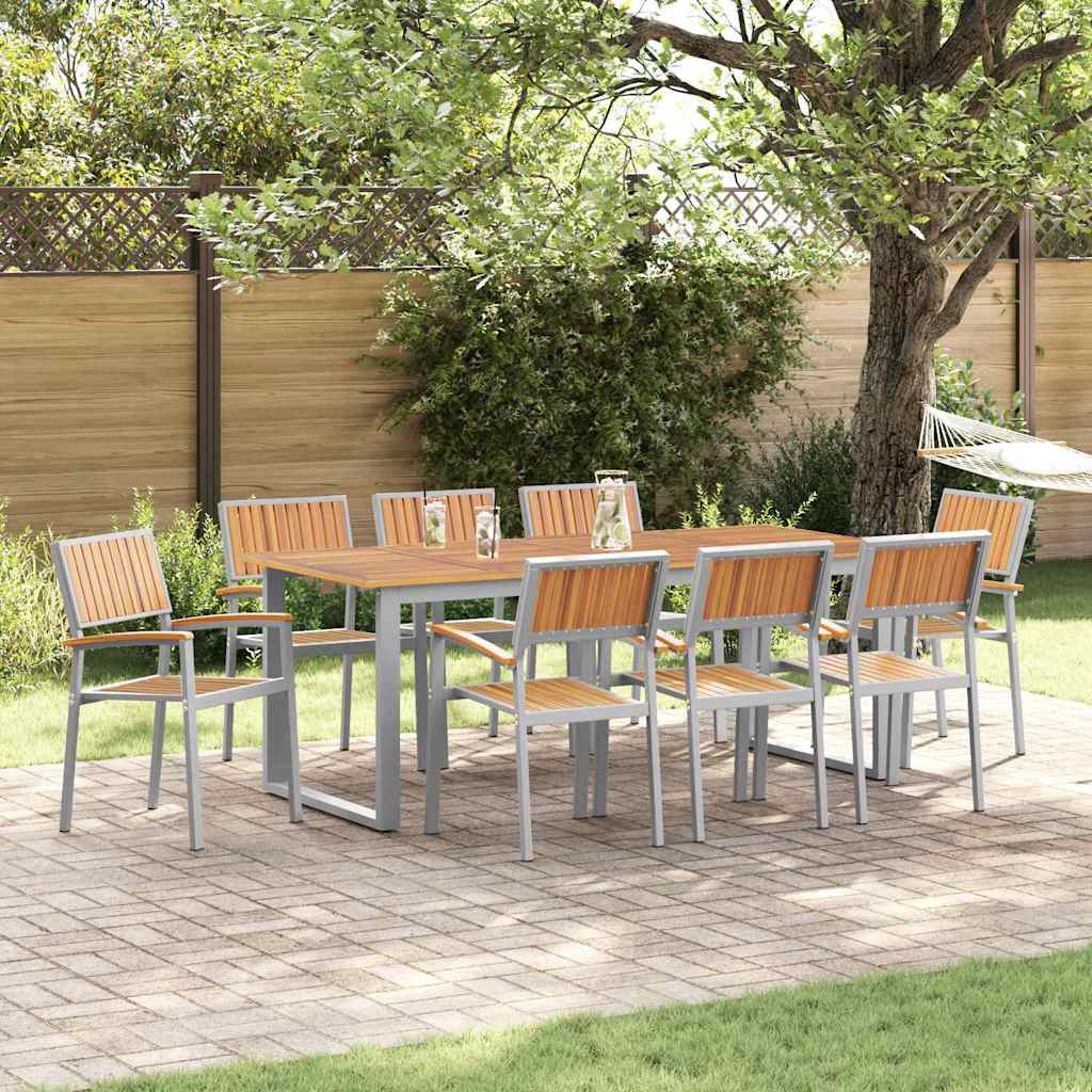 Stapelstuhl 8 pcs Braun 56 x 57 x 87 cm Massivholz Akazie