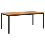 Garten Essgruppe 5 pcs Schwarz Massivholz Akazie