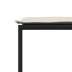 11-tlg. Garten-Essgruppe mit Kissen Schwarz Poly Rattan