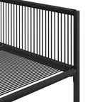 9-tlg. Garten-Essgruppe Schwarz Poly Rattan