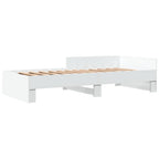 Bettgestell Weiß 90x190 cm Holzwerkstoff