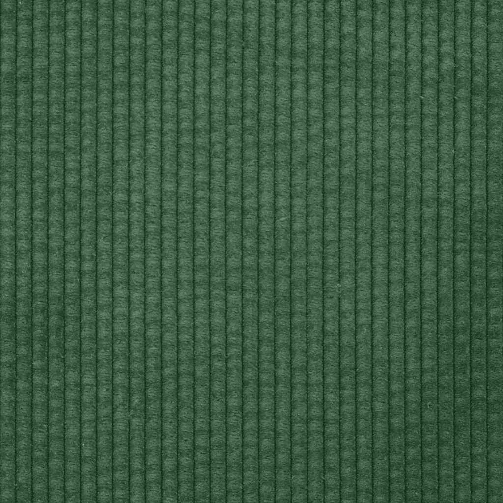 Chaiselongue mit Kissen Dunkelgrün Cordstoff