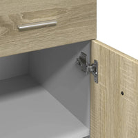 Schubunterschrank Sonoma-Eiche 80x46x81,5 cm Holzwerkstoff