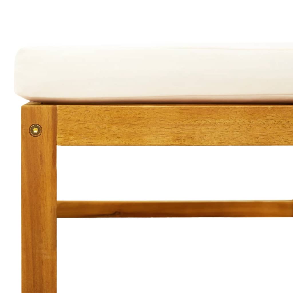 5-tlg. Gartensofa-Set mit Kissen Holz Akazie & Seil